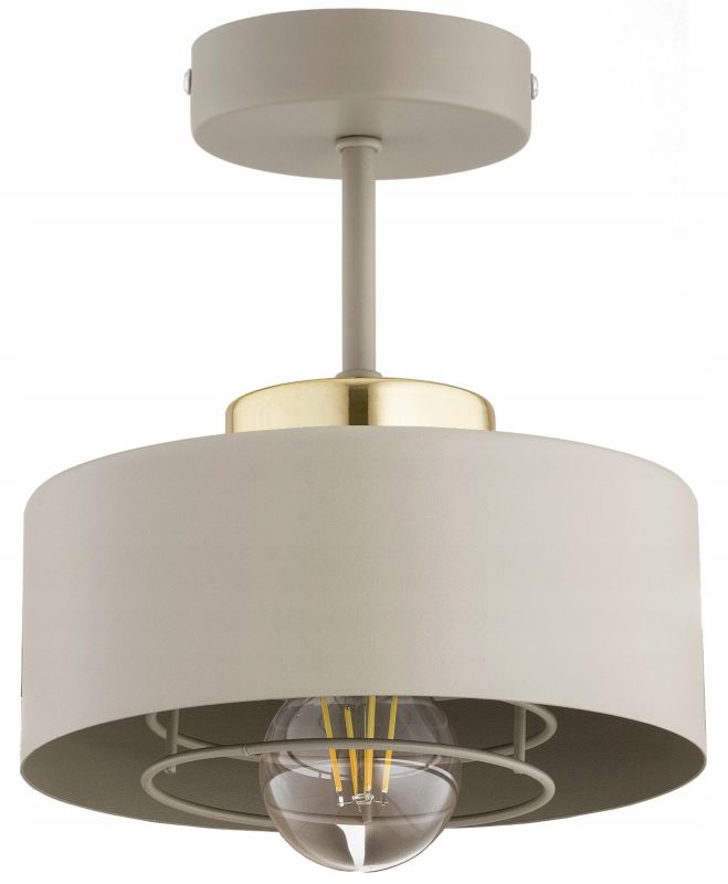 Lampa Sufitowa Elko-Lighting Spring 1-Puntkwy Plafon Ecru E27 beżowy 1 szt