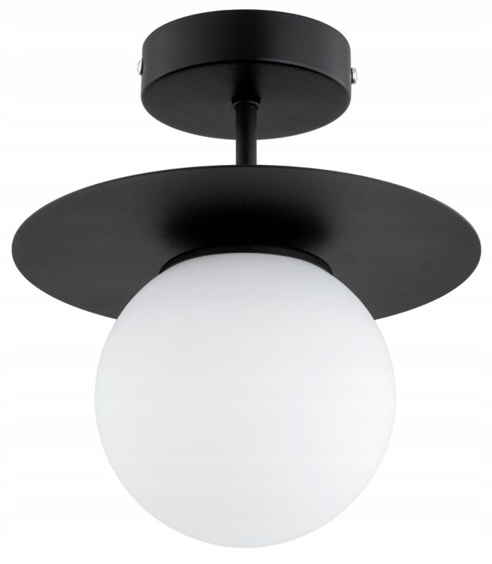 Lampa Sufitowa Elko-Lighting Szklana Kula Nox 1x E27 czarny 1 szt