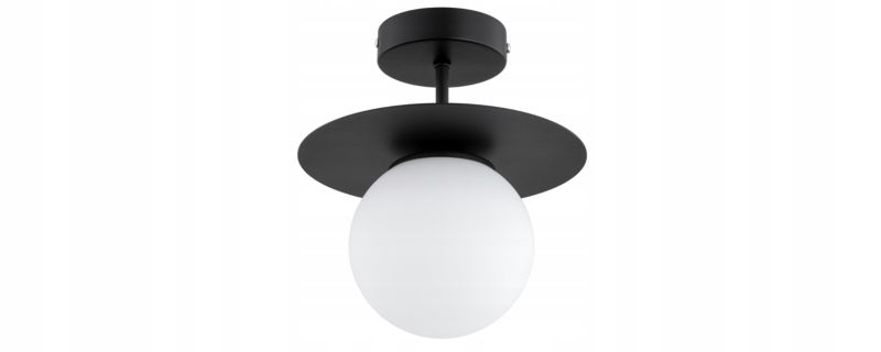 Lampa Sufitowa Elko-Lighting Szklana Kula Nox 1x E27 czarny 1 szt