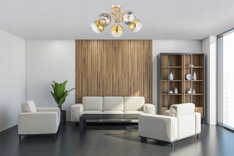 Lampa Sufitowa Elko-Lighting Żyrandol Skręt 5-Punktowy E27 Ombre 1 szt