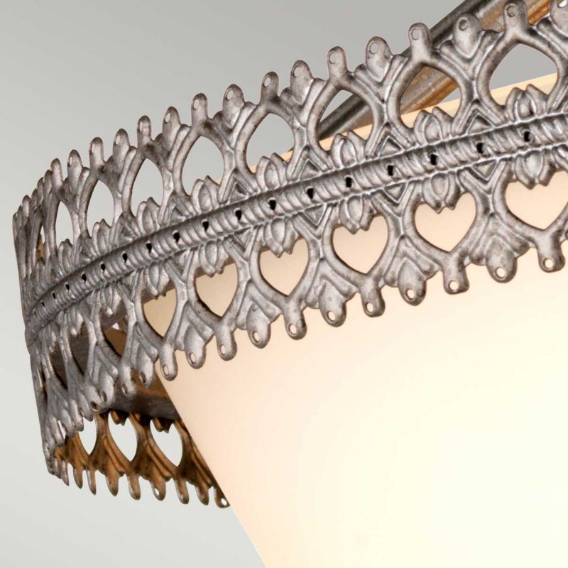 Lampa sufitowa Elstead Crown szaro-rdzawe żelazo wym: 205,4 x 43,8 x 43,8 cm 3xE27 x 60W 1 szt.