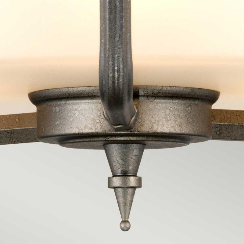 Lampa sufitowa Elstead Crown szaro-rdzawe żelazo wym: 205,4 x 43,8 x 43,8 cm 3xE27 x 60W 1 szt.