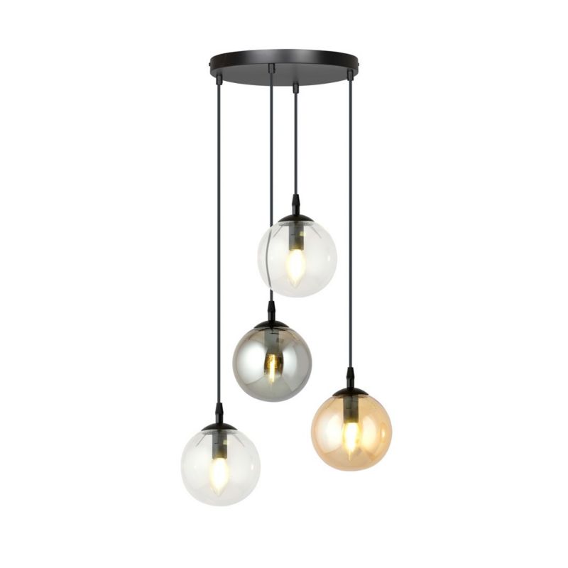 Lampa sufitowa Emibig Cosmo czarna-wielokolorowy wym: 100 x 40 x 40 cm 4xE14 x 10W 1 szt.