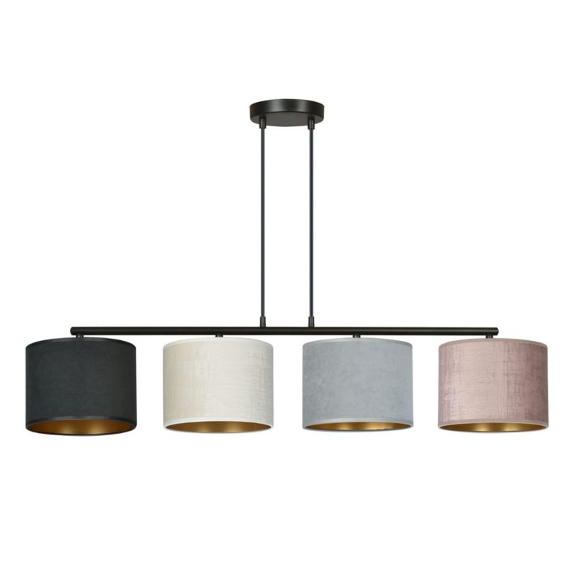 Lampa sufitowa Emibig Hilde czarna-wielokolorowy wym: 100 x 97 x 20 cm 4xE27 x 15W 1 szt.