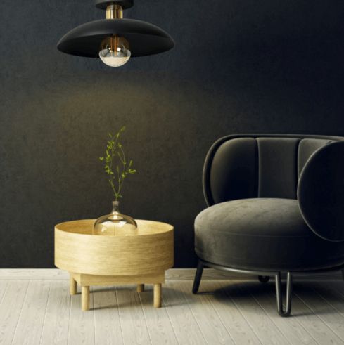 Lampa sufitowa Ewilight rami 1xE27 Czarny - złoty 1szt