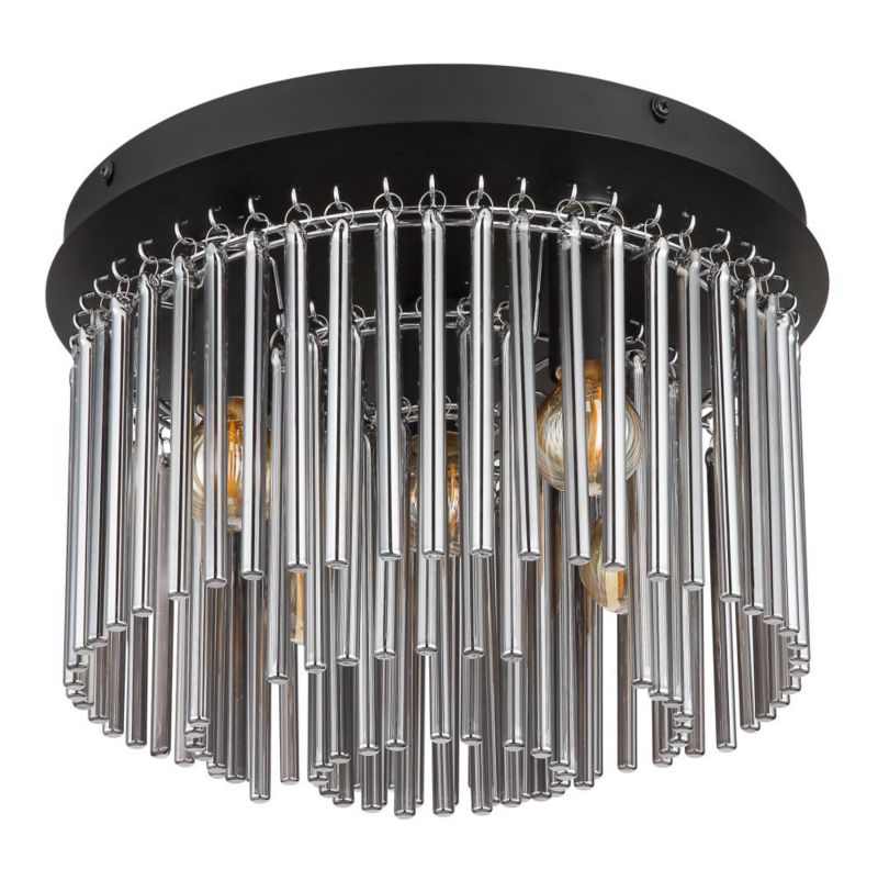 Lampa sufitowa Globo Lighting Gorley 5x40W, E14, czarny mat/przydymiony, IP20 1 szt.