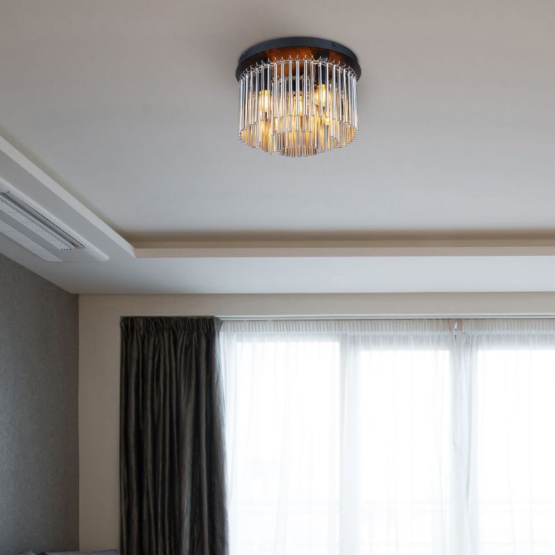 Lampa sufitowa Globo Lighting Gorley 5x40W, E14, czarny mat/przydymiony, IP20 1 szt.