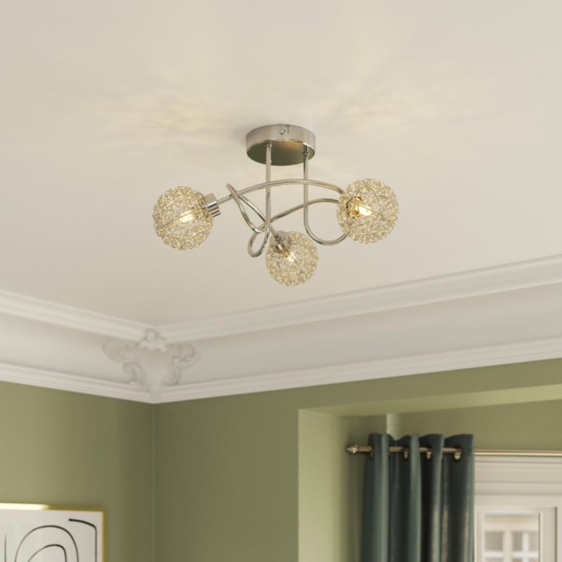 Lampa sufitowa GoodHome Caelus 3 x G9 chrom