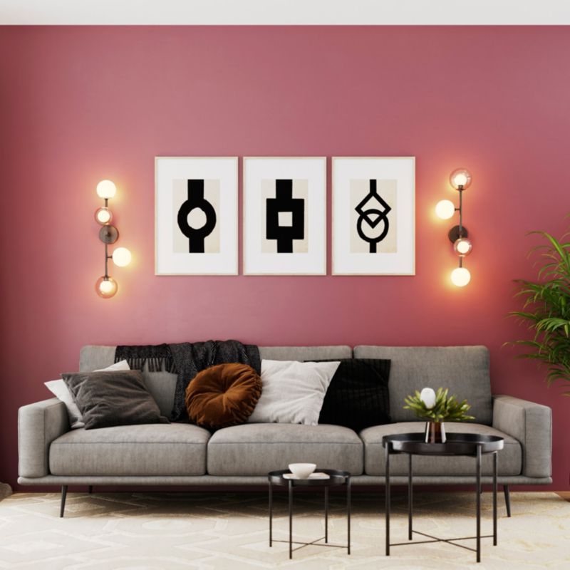 Lampa sufitowa GoodHome Hauraki 4-punktowa G9 czarna