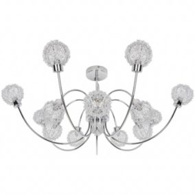 Lampa sufitowa GoodHome Phaidros 14-punktowa G9 chrom