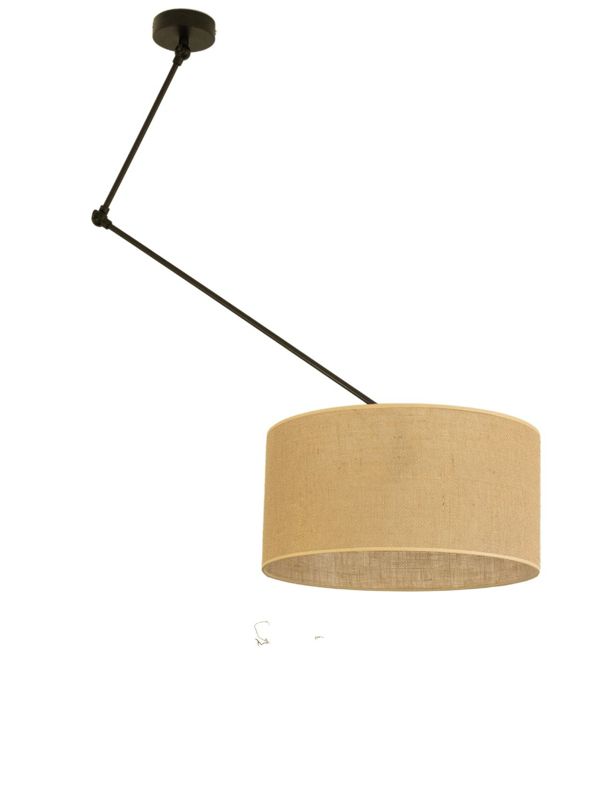 Lampa sufitowa GORTA HEXE cylindryczna tkanina 1x60W E27 beżowy juta H0292 1 szt.