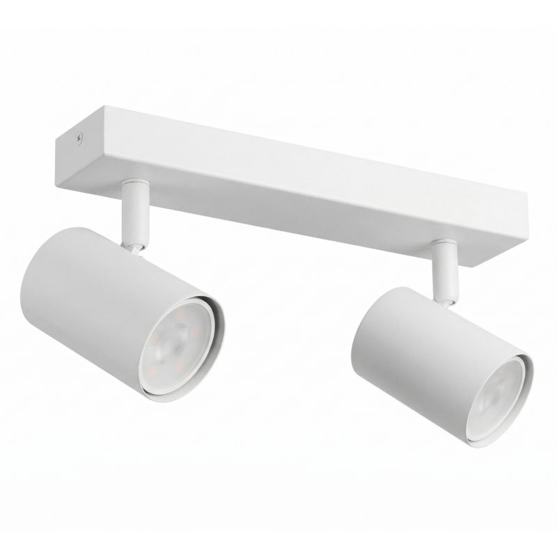 Lampa sufitowa halogenowa MasterLED Richi 2x GU10 LED ruchoma wisząca oprawa biała 1 szt.