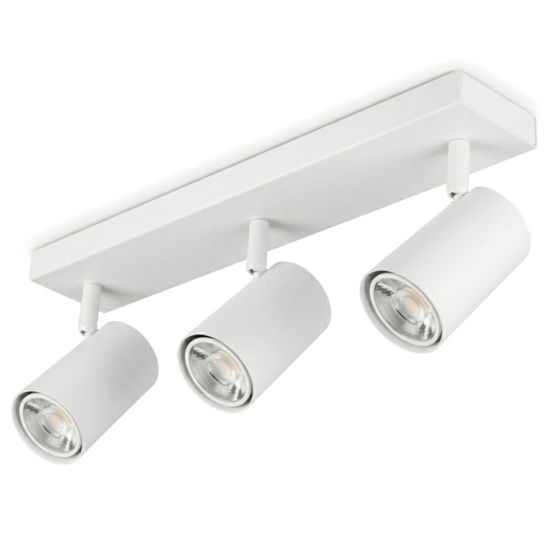Lampa sufitowa halogenowa MasterLED Richi 3x GU10 LED ruchoma wisząca oprawa biała 1 szt.