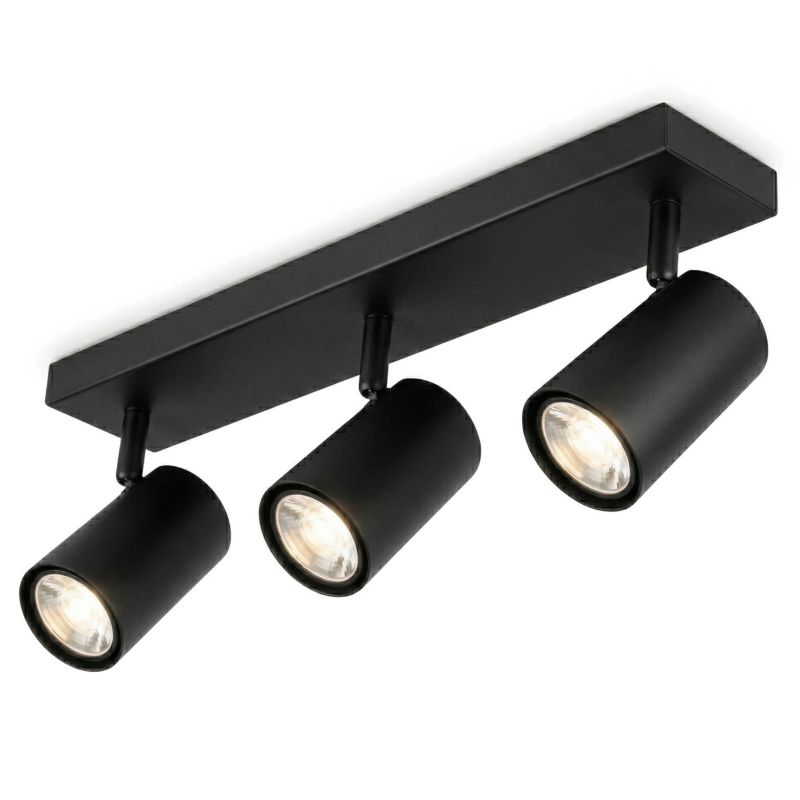 Lampa sufitowa halogenowa MasterLED Richi 3x GU10 LED ruchoma wisząca oprawa czarna 1 szt.