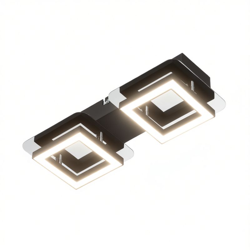 Lampa sufitowa HOROZ oprawa sufitowa natynkowa 2x5W, 600lm, 4000K, IP20, chrom, LIKYA-2  1 szt.