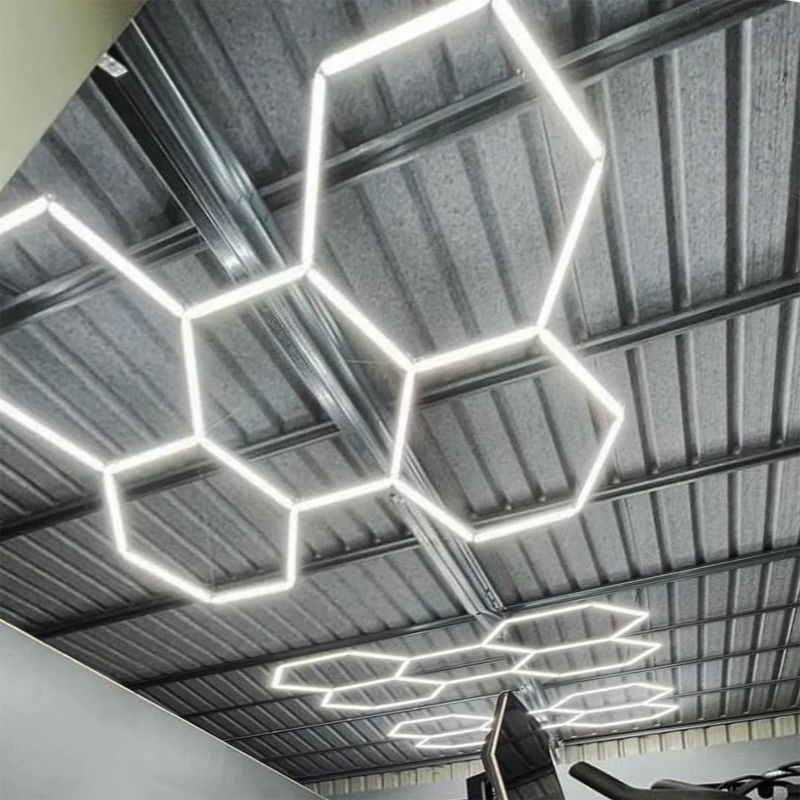 Lampa sufitowa IdeaLED HEXAGON biała LED 245W biały neutralny 4000K 23100lm IP20 - 1 szt.