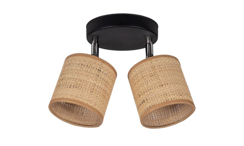 Lampa sufitowa IRMA HEXE E14 rattan 2 x 40W naturalny H0466 1 szt.