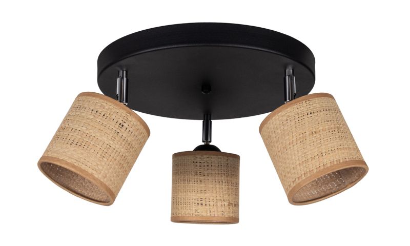 Lampa sufitowa IRMA HEXE E14 rattan 3 x 40W naturalny H0467 1 szt.