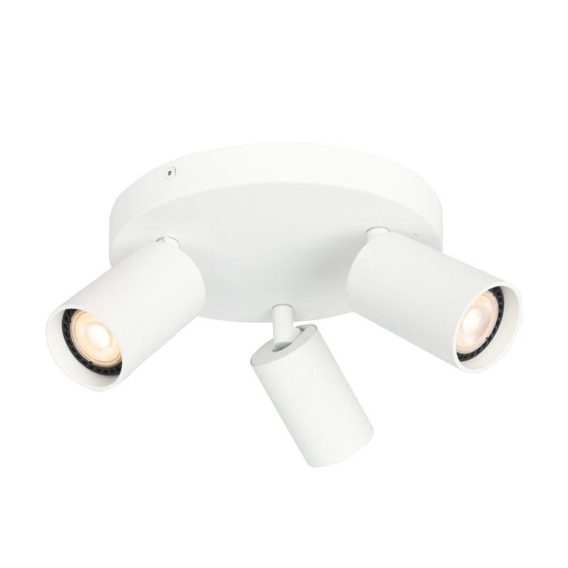 Lampa sufitowa Italux Nesto biały piaskowany  3 x GU10 x 10W wym: 13 x 22 x 22 cm - 1 szt.