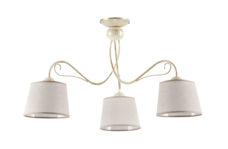 Lampa sufitowa Jupiter KAMELIA ecru 3xE27x40W IP20 wym:46x80x80cm - 1 szt.