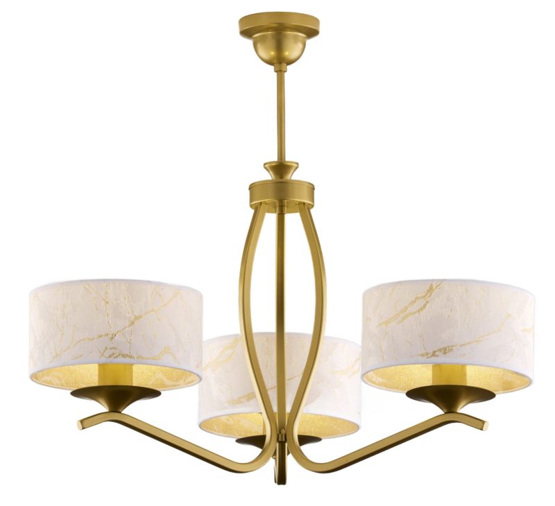 Lampa sufitowa  Jupiter KASZMIR złota 3xE27x40W IP20 - 1 szt