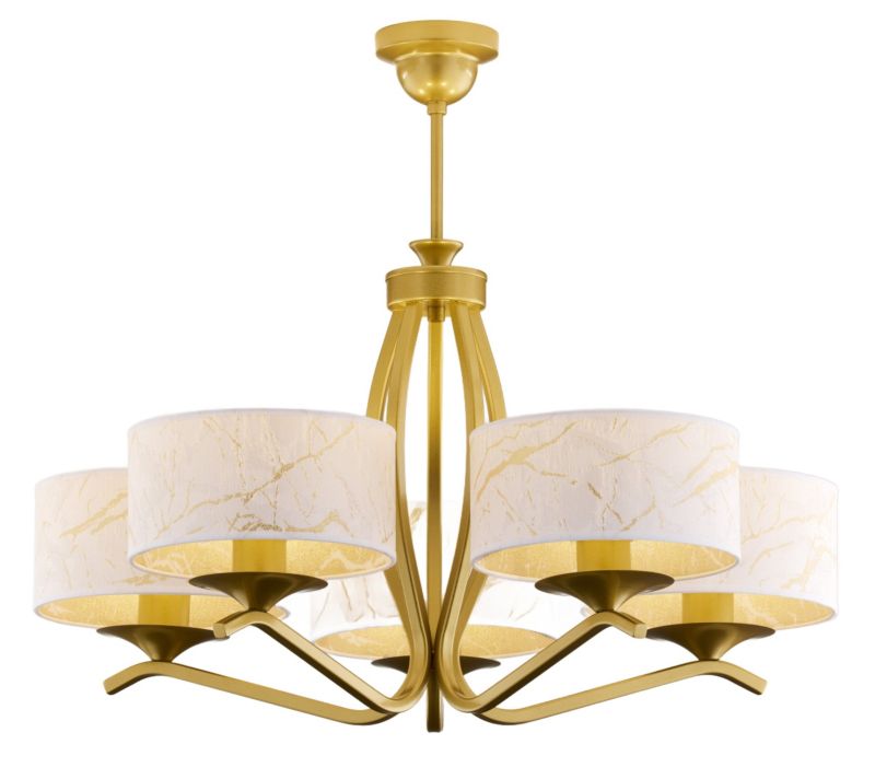 Lampa sufitowa  Jupiter KASZMIR złota 5xE27x40W IP20 - 1 szt