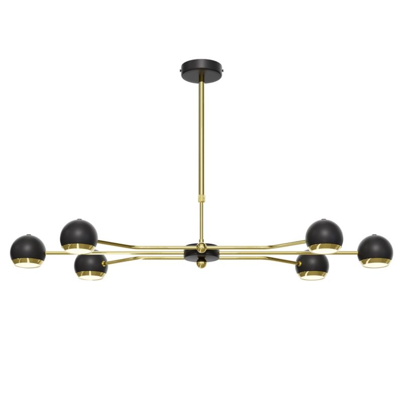 Lampa sufitowa  Jupiter TIANA czarno-złota 6xGU10x10W IP20 - 1 szt