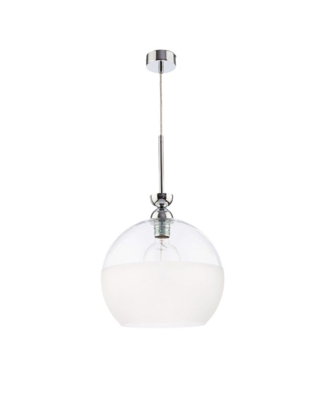 Lampa sufitowa  Jupiter VIX chromowana-biała 1xE27x40W IP20 - 1 szt