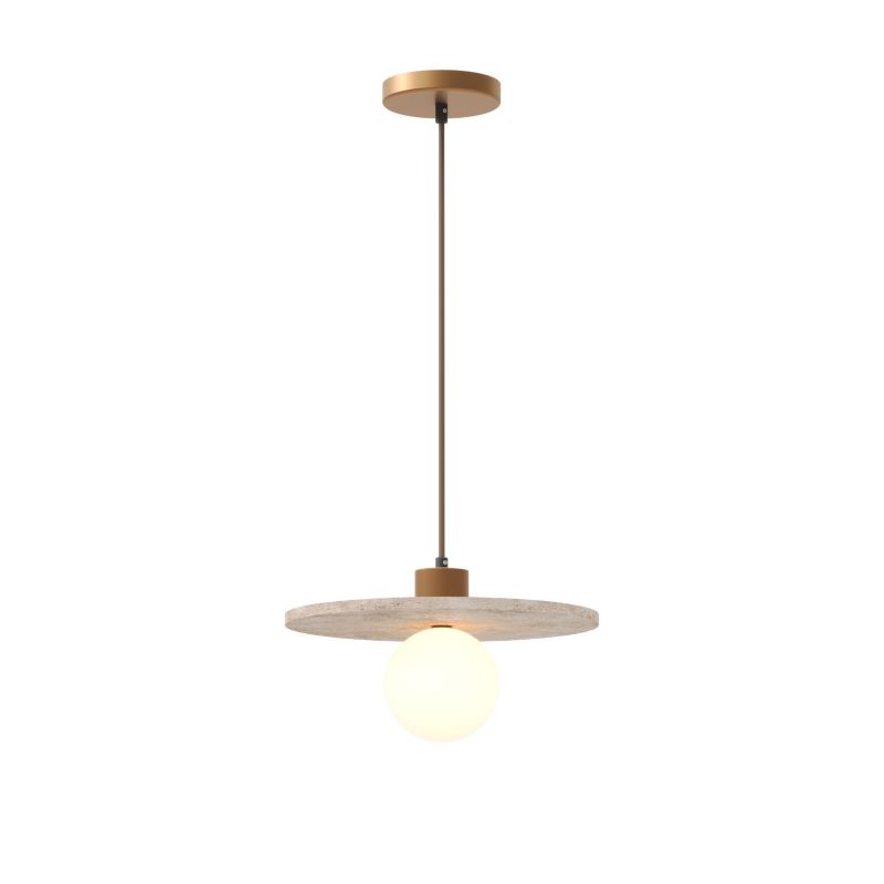 Lampa sufitowa kamień naturalny Maxlight LANDO złoto-biała 1xG9x8W IP20 - 1 szt