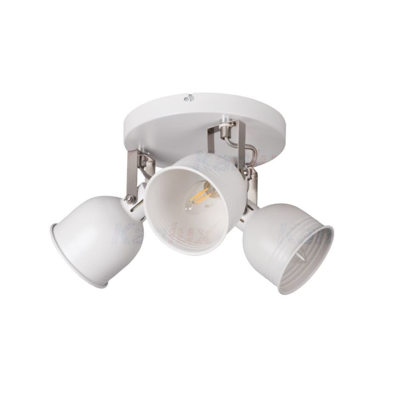 Lampa sufitowa Kanlux Derato  biała wym: 15 x 42,8 x 11 cm 3xE14 x 8W 1 szt.