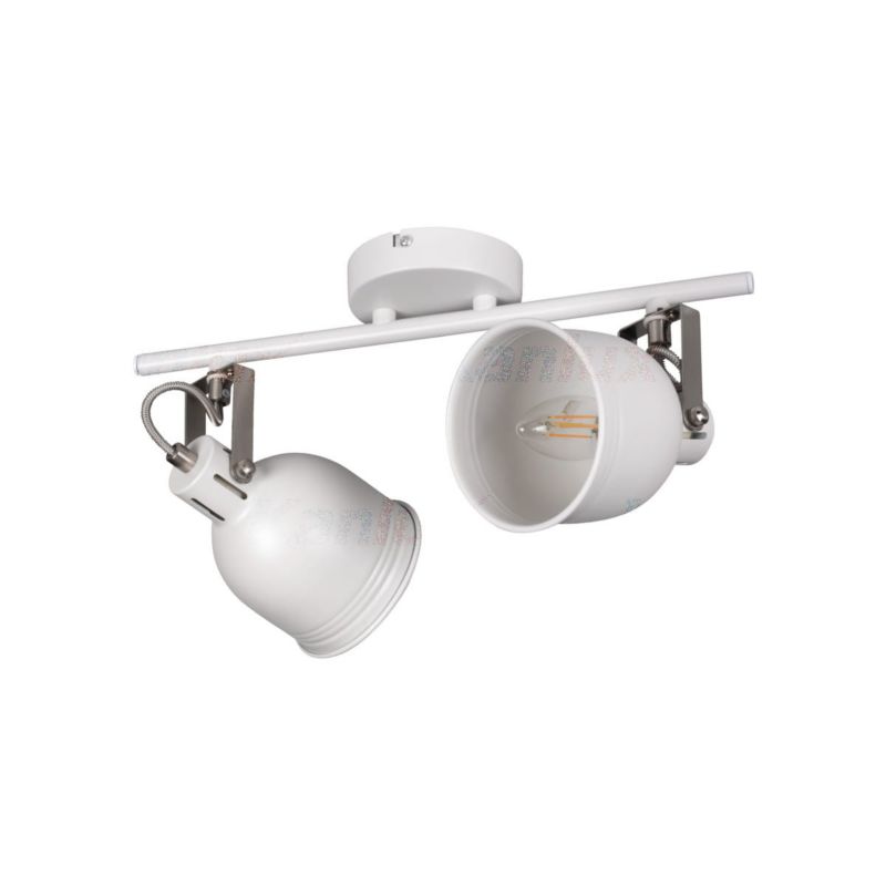 Lampa sufitowa Kanlux Derato biała wym: 16,5 x 11 x 10 cm 2xE14 x 8W 1 szt.