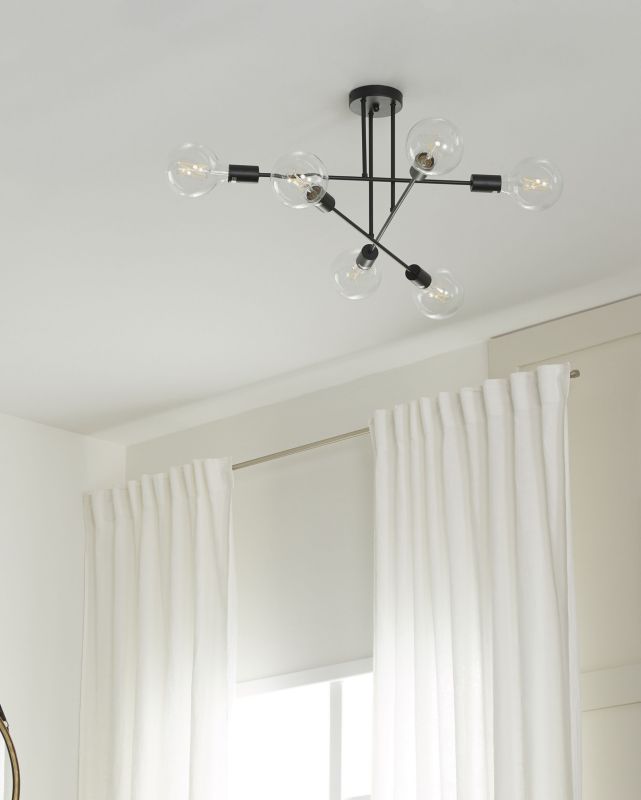 Lampa sufitowa Kidane Metal Czarny 1szt.