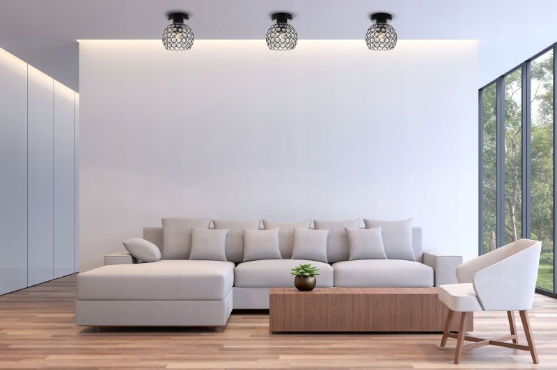 Lampa sufitowa kinkiet Light Home LH Crystal 1x E27 60W czarny 1szt.