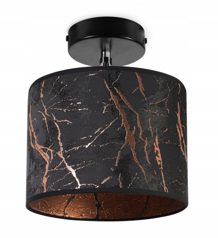 Lampa sufitowa kinkiet Light Home LH Werona 1x E27 60W czarny/miedziany 1szt.