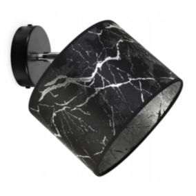 Lampa sufitowa kinkiet Light Home LH Werona 1x E27 60W czarny/srebrny 1szt.
