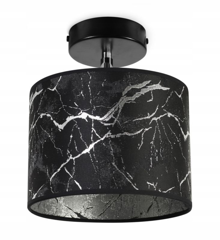 Lampa sufitowa kinkiet Light Home LH Werona 1x E27 60W czarny/srebrny 1szt.