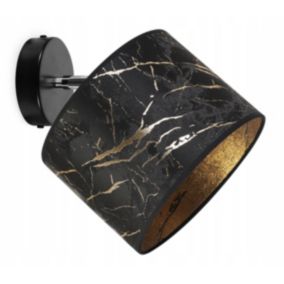 Lampa sufitowa kinkiet Light Home LH Werona 1x E27 60W czarny/złoty 1szt.
