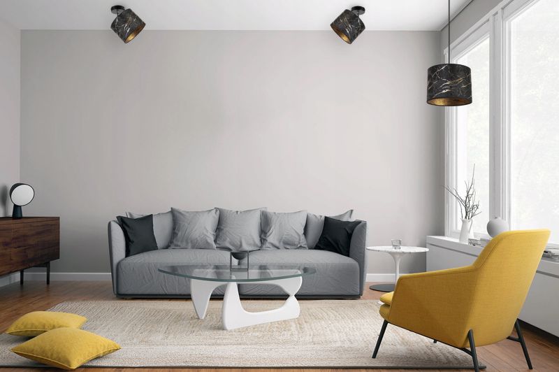 Lampa sufitowa kinkiet Light Home LH Werona 1x E27 60W czarny/złoty 1szt.