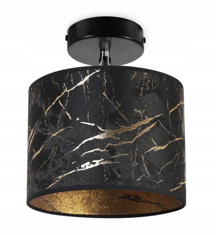 Lampa sufitowa kinkiet Light Home LH Werona 1x E27 60W czarny/złoty 1szt.