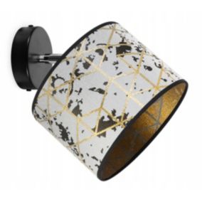 Lampa sufitowa kinkiet Light Home LH Werona 1x E27 60W szary/złoty 1szt.