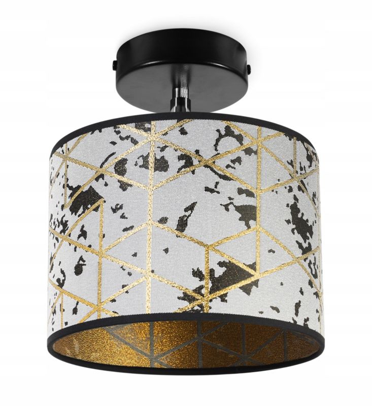 Lampa sufitowa kinkiet Light Home LH Werona 1x E27 60W szary/złoty 1szt.