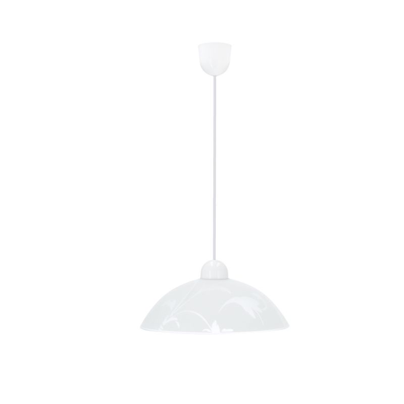 Lampa sufitowa klosz ze wzorem Candellux Mangano biała 1xE27x60W IP20 wym:80x30x30cm - 1 szt.