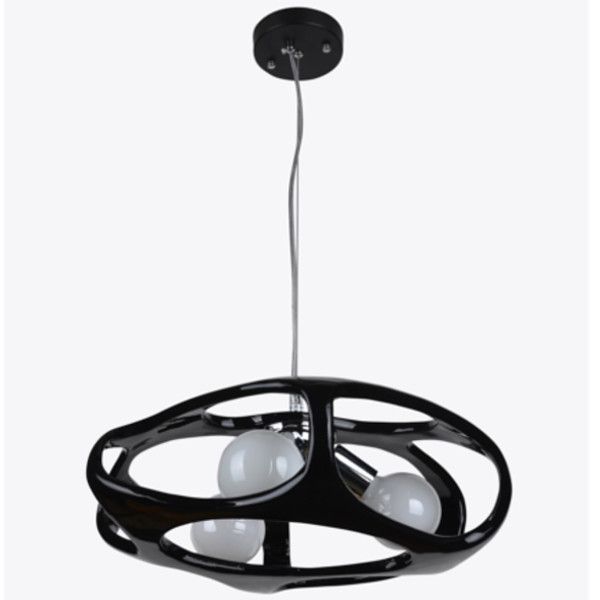 Lampa sufitowa Lampex Amano czarno-biała wym: 80 x 40 x 40 cm 3xE27 x 60W 1 szt.