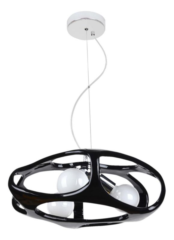 Lampa sufitowa Lampex Amano czarno-biała wym: 80 x 40 x 40 cm 3xE27 x 60W 1 szt.