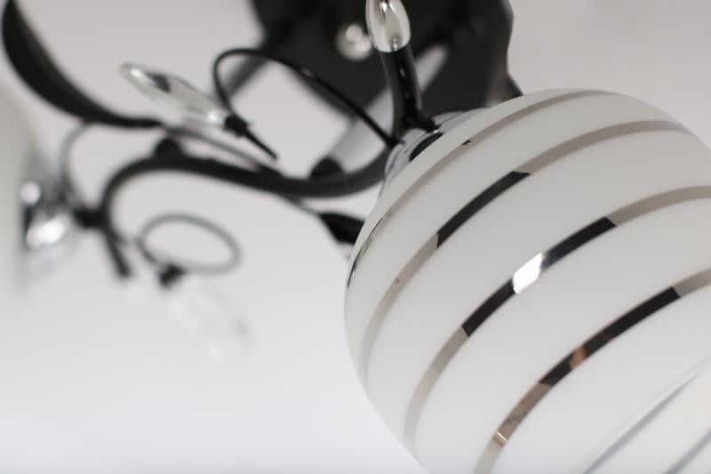 Lampa sufitowa Lampex Milton czarno-biała wym: 24 x 50 x 50 cm 2xE27 x 60W 1 szt.