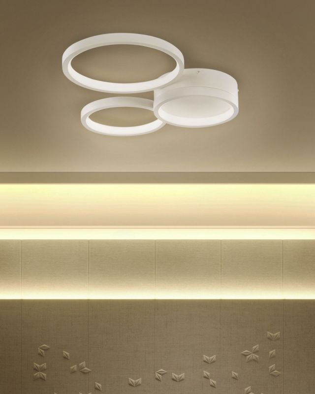 Lampa sufitowa LED Agnat Metal Biały 1szt.