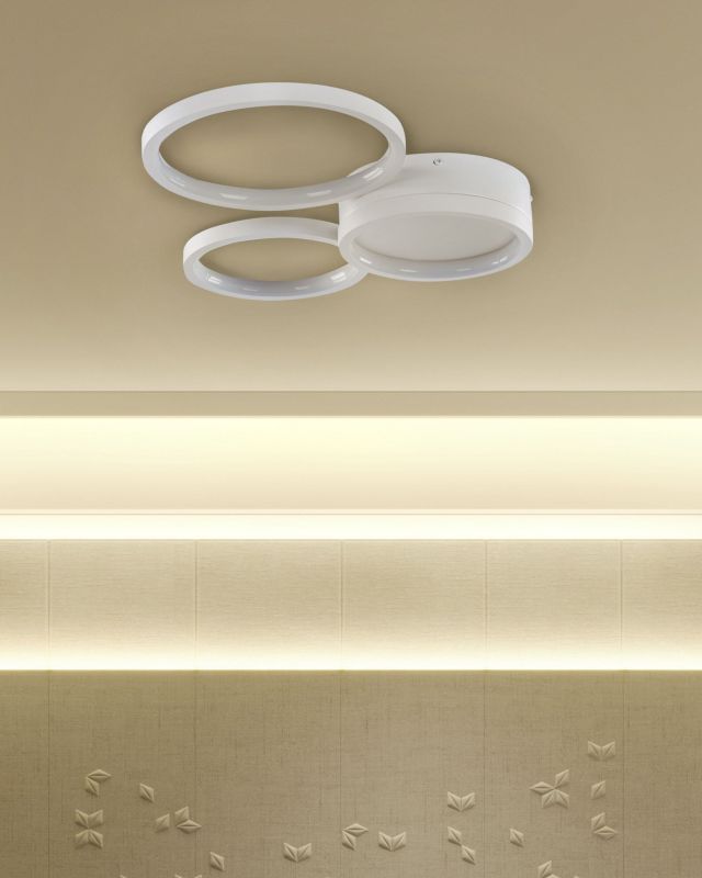 Lampa sufitowa LED Agnat Metal Biały 1szt.