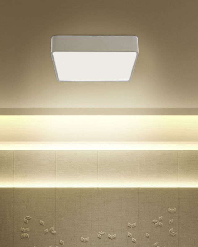 Lampa sufitowa LED Bicol Metal Biały 1szt.