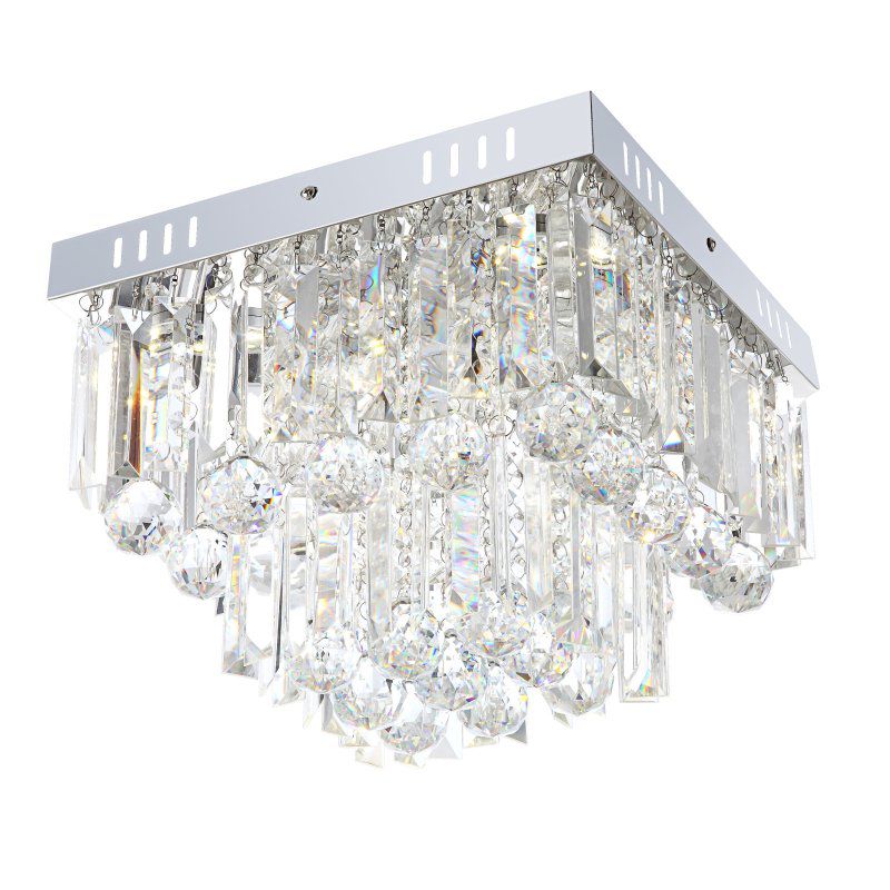 Lampa sufitowa LED CLEO 3W 4000K chrom/kryształ akrylowy Globo 68594-6A 1 szt.