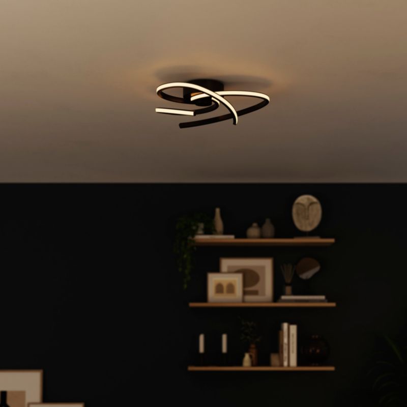 Lampa sufitowa LED GoodHome Samana 2100 lm 3000 K czarna DIM